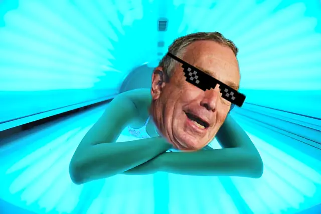 Tanning woman Bloombergized